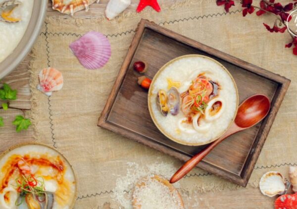 Cháo hải sản ngon đãi tiệc